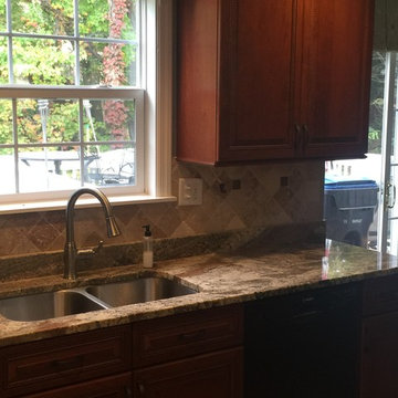 cabinet refacing--maple with rope molding