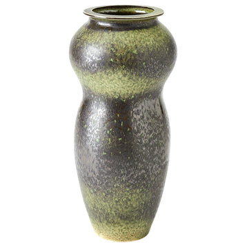 Sorrento Vase, Curve, Olive