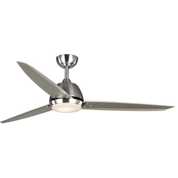 Ripley 1 Light 60" Indoor Ceiling Fan, Brushed Nickel