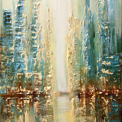abstract city paintings - Paintings