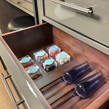 Custom Walnut Drawer Inserts