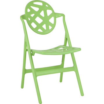 Kendall Folding Chairs, Set of 4, Green