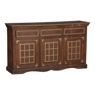  Beaumont Lane Traditional Heritage Wood Trunk Coffee Table in  Brown : Home & Kitchen
