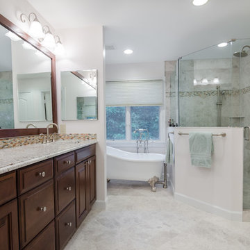 Platinum Finish on a Beautiful Bathroom Reno