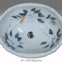 Hand Painted Drop-in Sinks by Atlantis - Bathroom Sinks