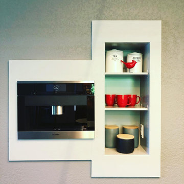 Built-In Miele Coffee System Shelving