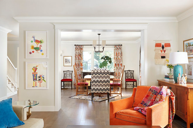 Eclectic Family Room by PepperJack Interiors