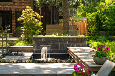 Inspiration for a transitional home design remodel in Toronto