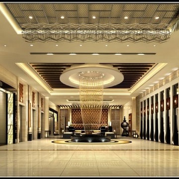 Inner Mongolia international hot spring hotel, the lobby, guest room part