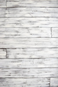 Wood Plank Wall- Distressed White/Brown, 96" Board Length, 25sqft