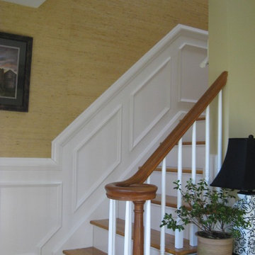 Stairway Wainscoting & Painting