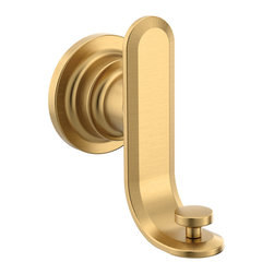Greenfield Brushed Gold Double Robe Hook - Robe & Towel Hooks