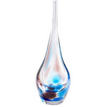 Cyan Lighting - Cyan Lighting Pandora - 11" Small Vase, Amber/Blue Finish - Pandora 11" Small Vase Amber/Blue *UL Approved: YES *Energy Star Qualified: n/a *ADA Certified: n/a *Number of Lights:  *Bulb Included:No *Bulb Type:No *Finish Type:Amber/Blue