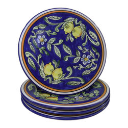 Le Souk Ceramique - Stoneware Dinner Plates, Set of 4, Citronique Design - Serving And Salad Bowls