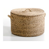 Корзина круглая из плетеных волокон эйхорнии. В36,5 см, Liane  AM.PM