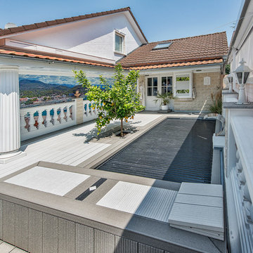 Holzpool mit Folienauskleidung - Sonderkonstruktion