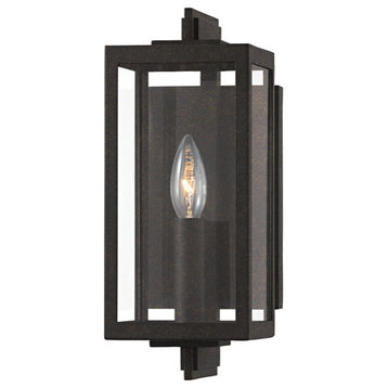 Nico 1-Light Outdoor Wall Sconce in French Iron