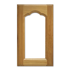 Zinfandel Glass Cabinet Door from CabinetNow.com shown in Hickory - Kitchen Cabinetry