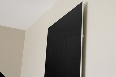 Radiateur DEGXEL 2 cm épaisseur façade en verre noir