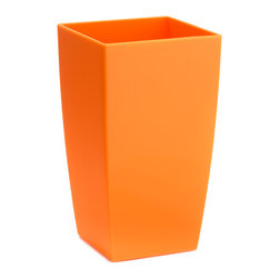 Plastic Fiori Algarve Planter - Orange - Outdoor Plant Pots & Planters