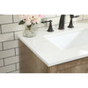 Elegant Decor Soma 42" Aluminum MDF Single Bathroom Vanity in Natural Oak