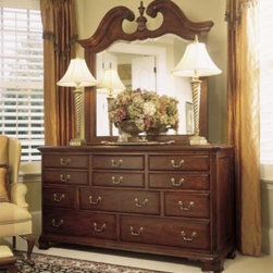 American Drew 791-021 Landscape Mirror Cherry Grove - Makeup Mirrors
