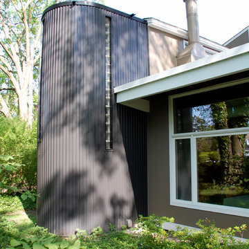 Modern Home, Evanston, IL James Hardie Siding Install