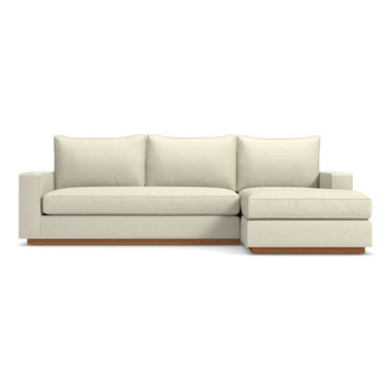 Harper 2-Piece Sectional Sofa, Cream, Chaise on Right