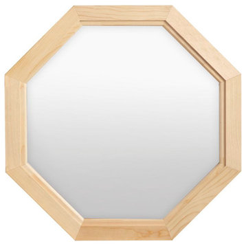 Standard Size Replacement Octagon Wood Sash Hinged Left Low-E