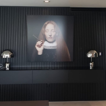 Floating Console & Slatwall