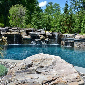 Pool and Waterfall in Natural Setting