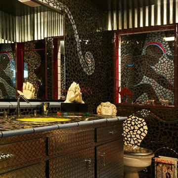 Brillig Manor: Mosaic Tile Bathroom
