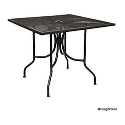Meadowcraft 36" Square Micro Mesh Table - Outdoor Dining Tables