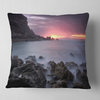 Sunset at Samarra Seashore Sintra Seashore Throw Pillow, 18"x18"