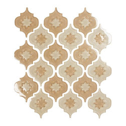 Blue River Arabesque glass tile mosaic - Mosaic Tile