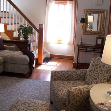 Purple and Gray Living Room