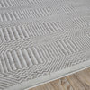 Naples Indoor/Outdoor Handmade Flatwoven PET yarn Gray/Ivory Area Rug, 10'x14'