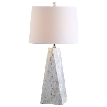Naeva 28" Seashell Table Lamp, Pearl