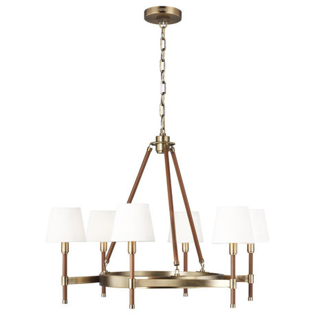 Katie Medium Chandelier, Time Worn Brass