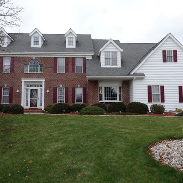 Brick Homes with Tan and Red Trims