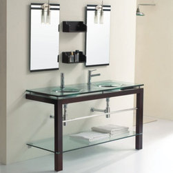 Glass Bathroom Vanities - Bathroom Vanities And Sink Consoles