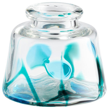 Cyan Design Small Tahoe Vase 11069, Blue/Clear
