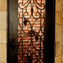 wrought iron interior door
