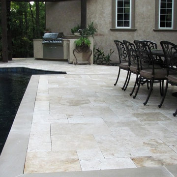 Italianate pool & courtyard in a tight space