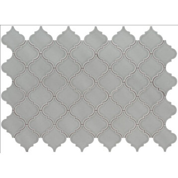 Morning Fog Arabesque Glossy Ceramic Tile, 10 Sheets