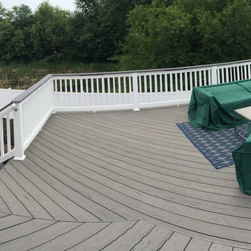 Elevated Timber Tech Deck in Winfield, IL