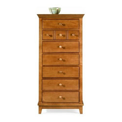 American Drew 181-280M Lingerie Chest- Maple Sterling Pointe - Dressers
