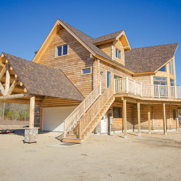 Log Home In Limington, Maine