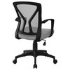 Office Chair, Swivel, Ergonomic, Armrests, Computer Desk, Work, Metal, Grey