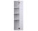 Tri-View Medicine Cabinet, 30"x36", Stainless Steel Trim, Partially Recessed